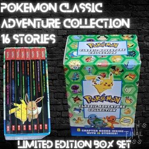 Sold Out Pokemon Classic Adventure Collection 16 Story Chapter Book Box Set